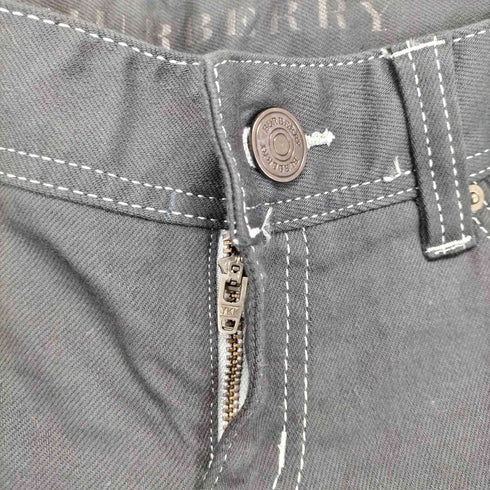 バーバリー BURBERRY 後染め ローライズスキニーパンツ レディース  36